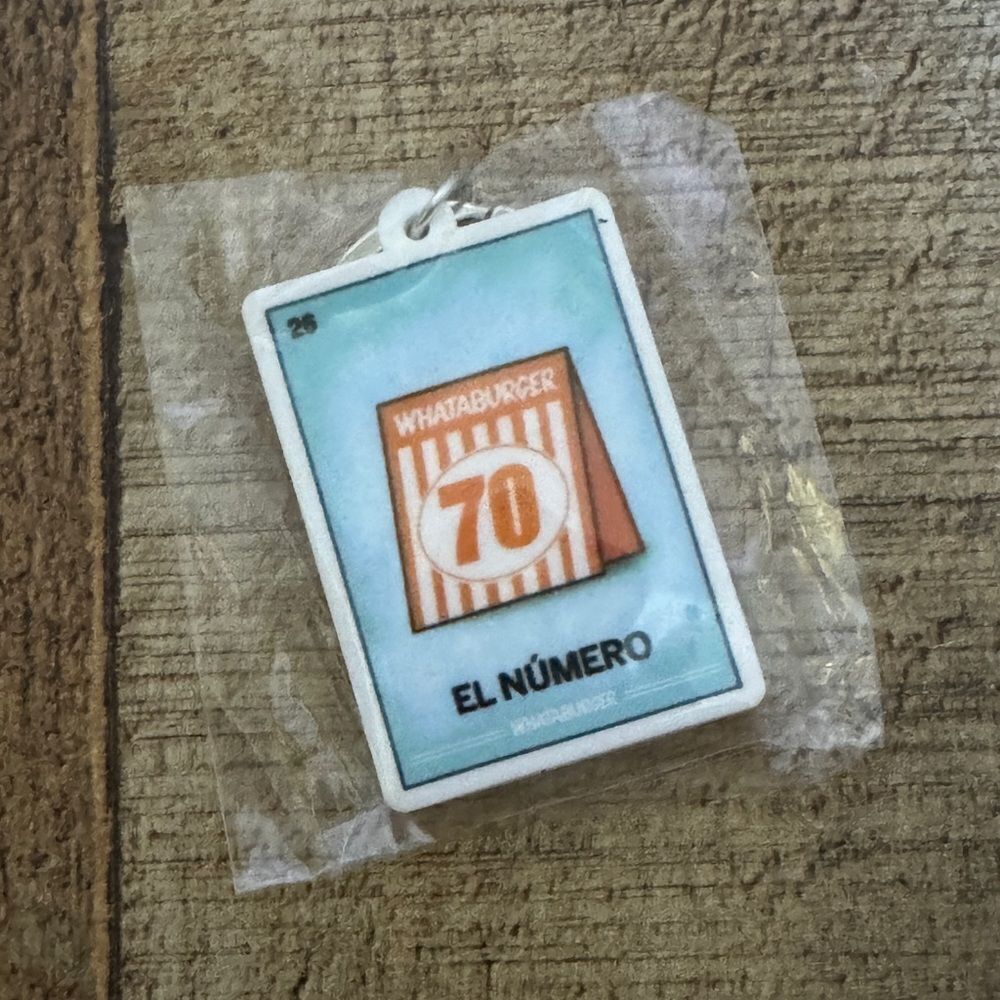 Whataburger Loteria Keychain El Numero New In Package